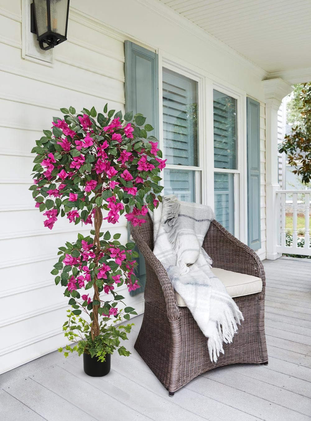 4.92FT Pink Faux Bougainvillea Tree for Home & Office Décor