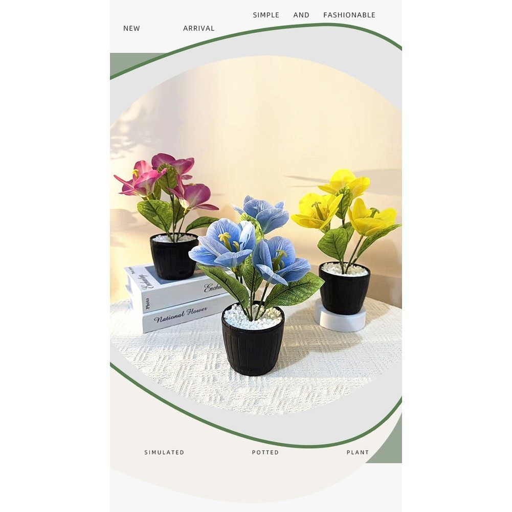 Artificial Flower with Realistic 3D Printed Design for Multiple Displays Blue
