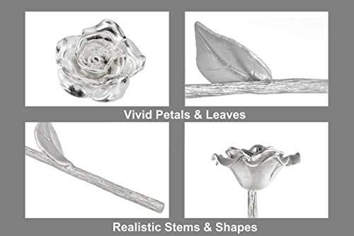 Beszone Tin Rose 10Th Anniversary For Her Gift – Tin Gift 10 Year Wedd