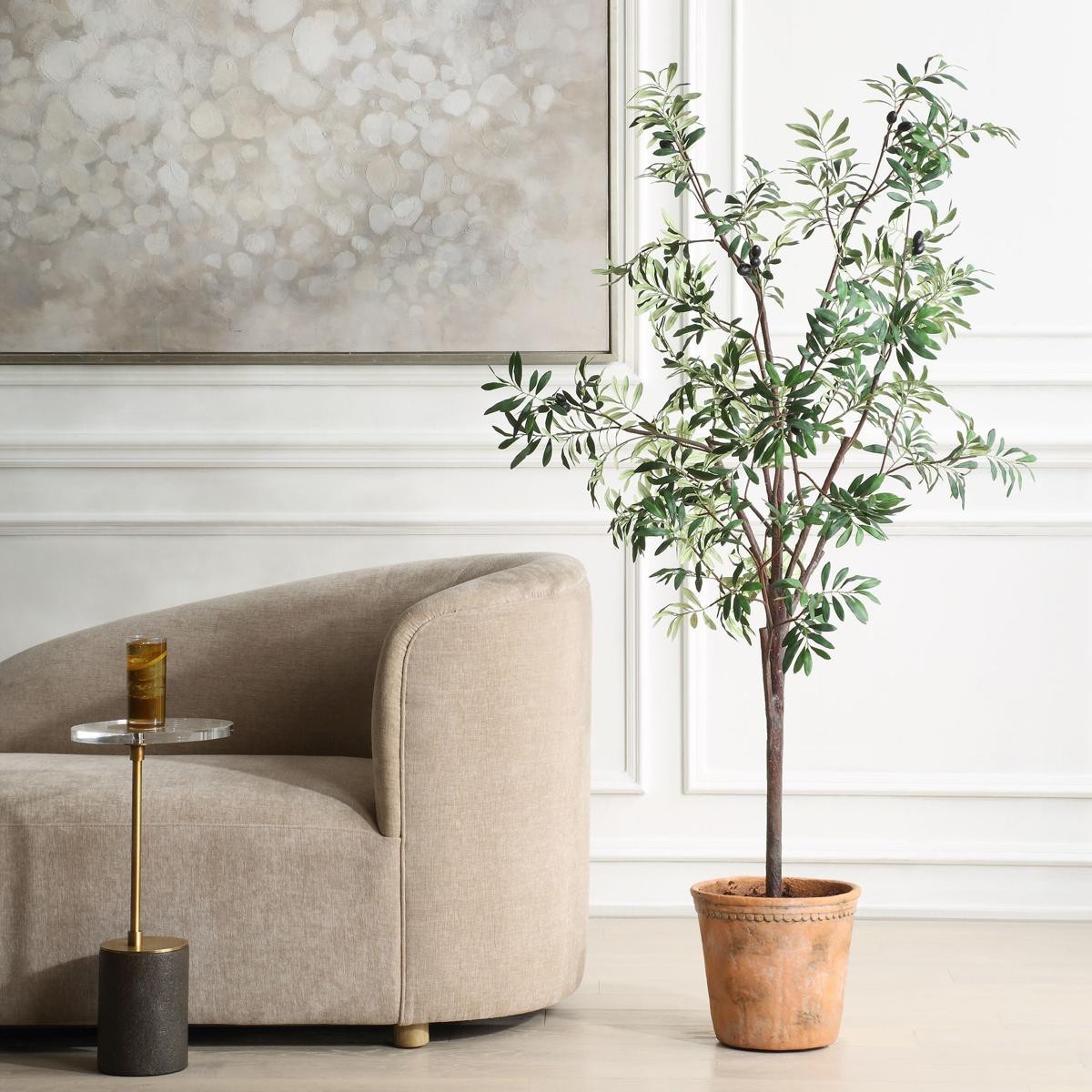 Uttermost 60241 Olea Green and Terracotta Potted Olive Tree