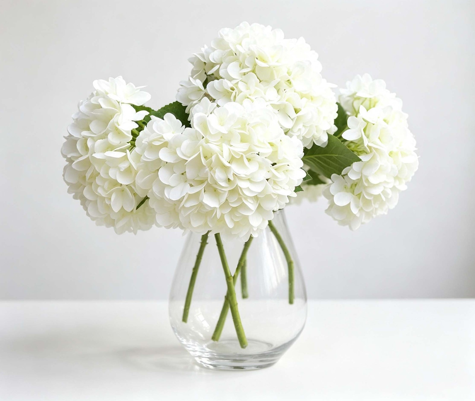 5PCS 15.4In Artificial Hydrangea Silk Flowers Bouquet Faux Hydrangea Stems fo…
