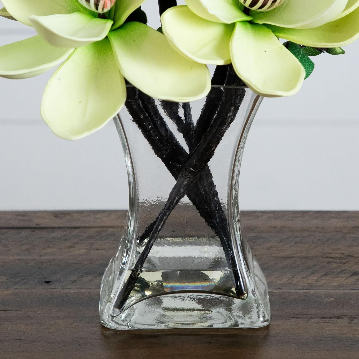 Elegant White Magnolia Arrangement with Vase – 4534-WH