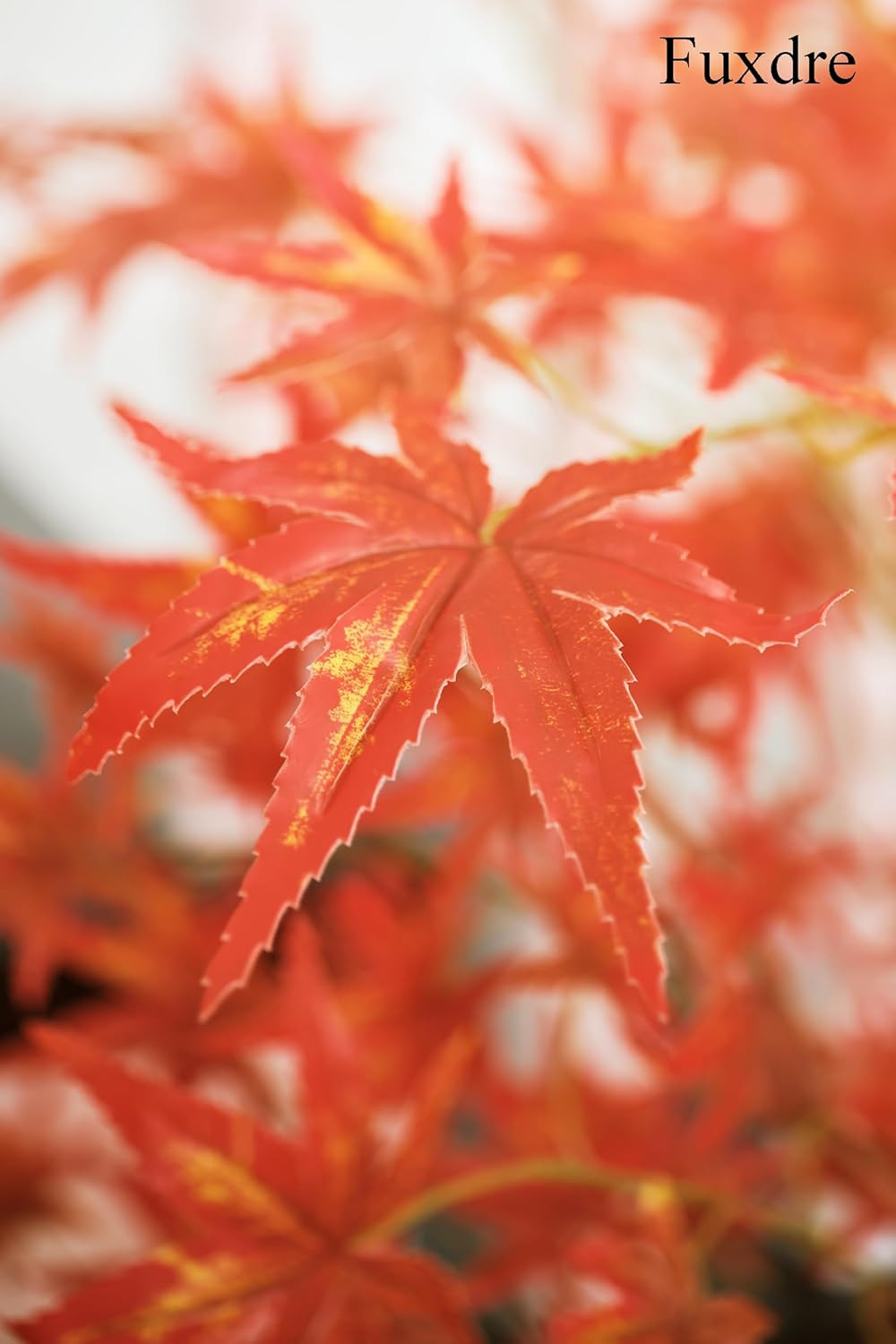 6ft Autumn Maple Artificial Tree with Red Leaves for Fall Home Decor
