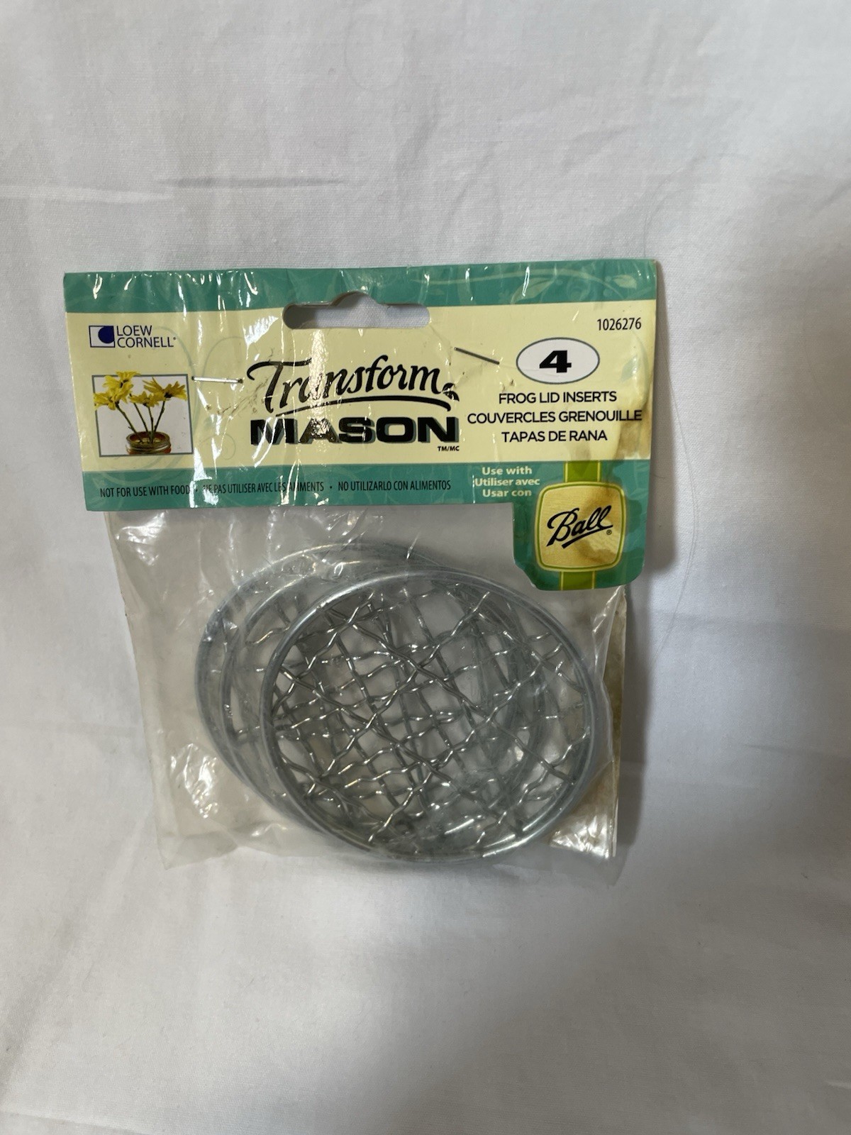 Mason Jar Flower Frog Lid Inserts Pack of 4