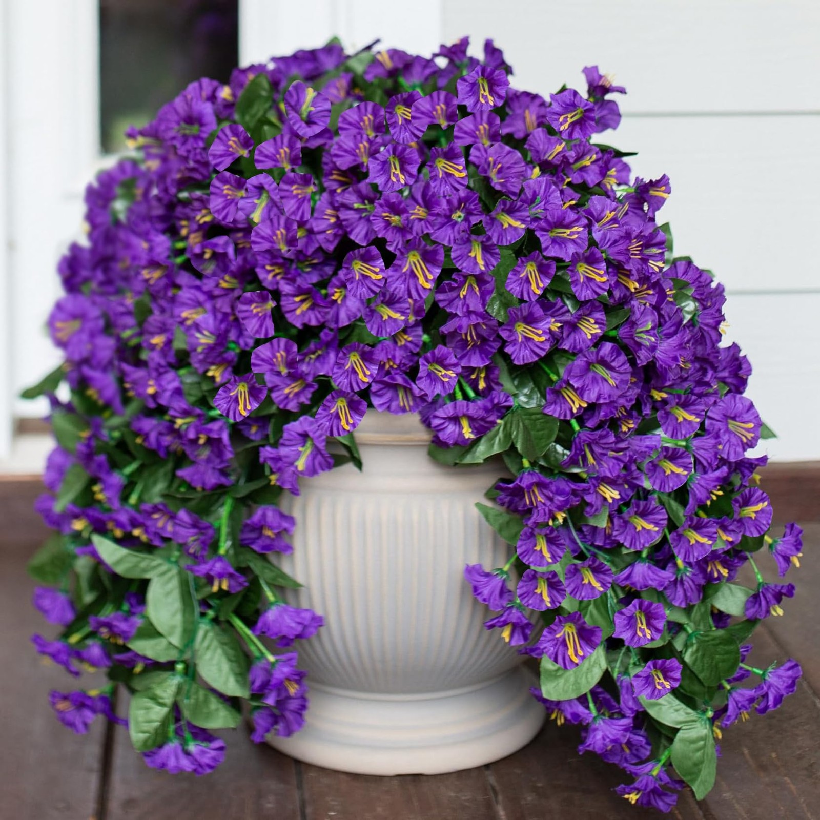 Artificial Faux Hanging Plants Flowers for Outdoor Outside Summer Decoration,…
