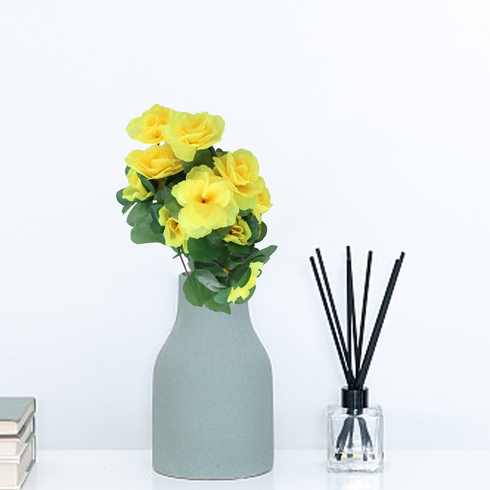 Artificial Azalea Flowers for Vase and Table Decor with Flexible Stems