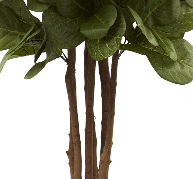 Fiddle Leaf Fig Tree Artificial Realistic Nearly Natural 6’ Home Garden Decor