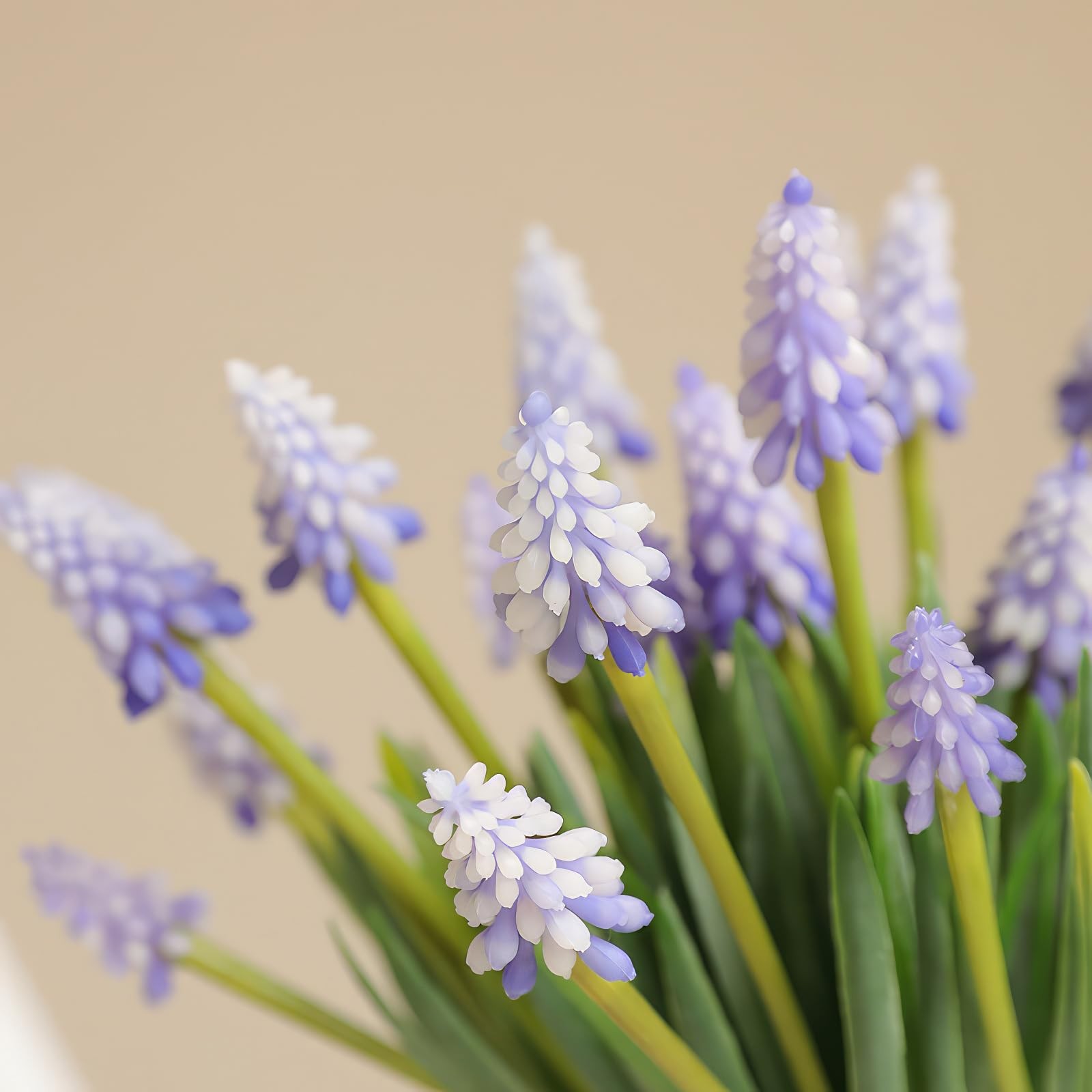 18PCS Artificial Hyacinth Flowers,Grape Hyacinth Bulbs,Faux Flowers Artificia…