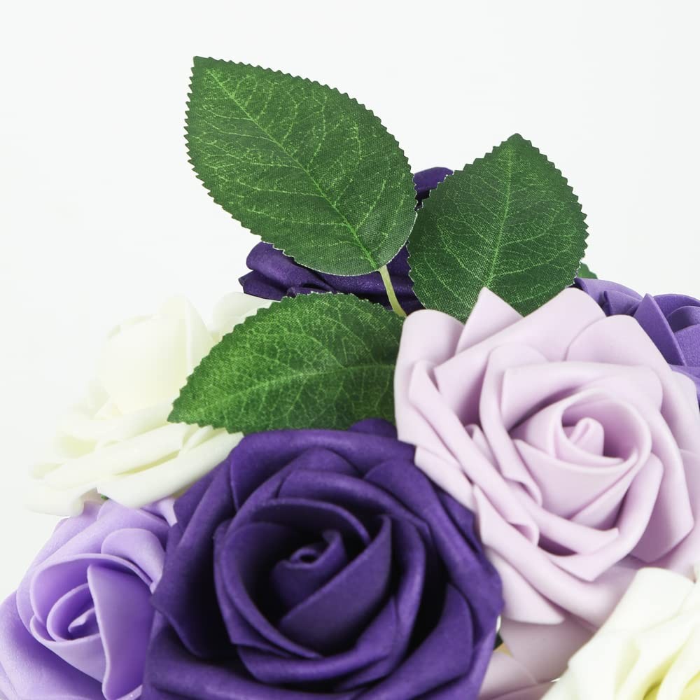100 PCS Bulk Fake Leaves Greenery Artificial Rose Flower Foliage Wedding DIY
