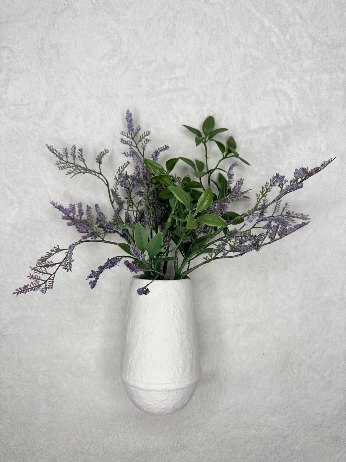 Target Tabletop Arrangement White Ceramic Faux Lavender Plant Modern Decor 1pc
