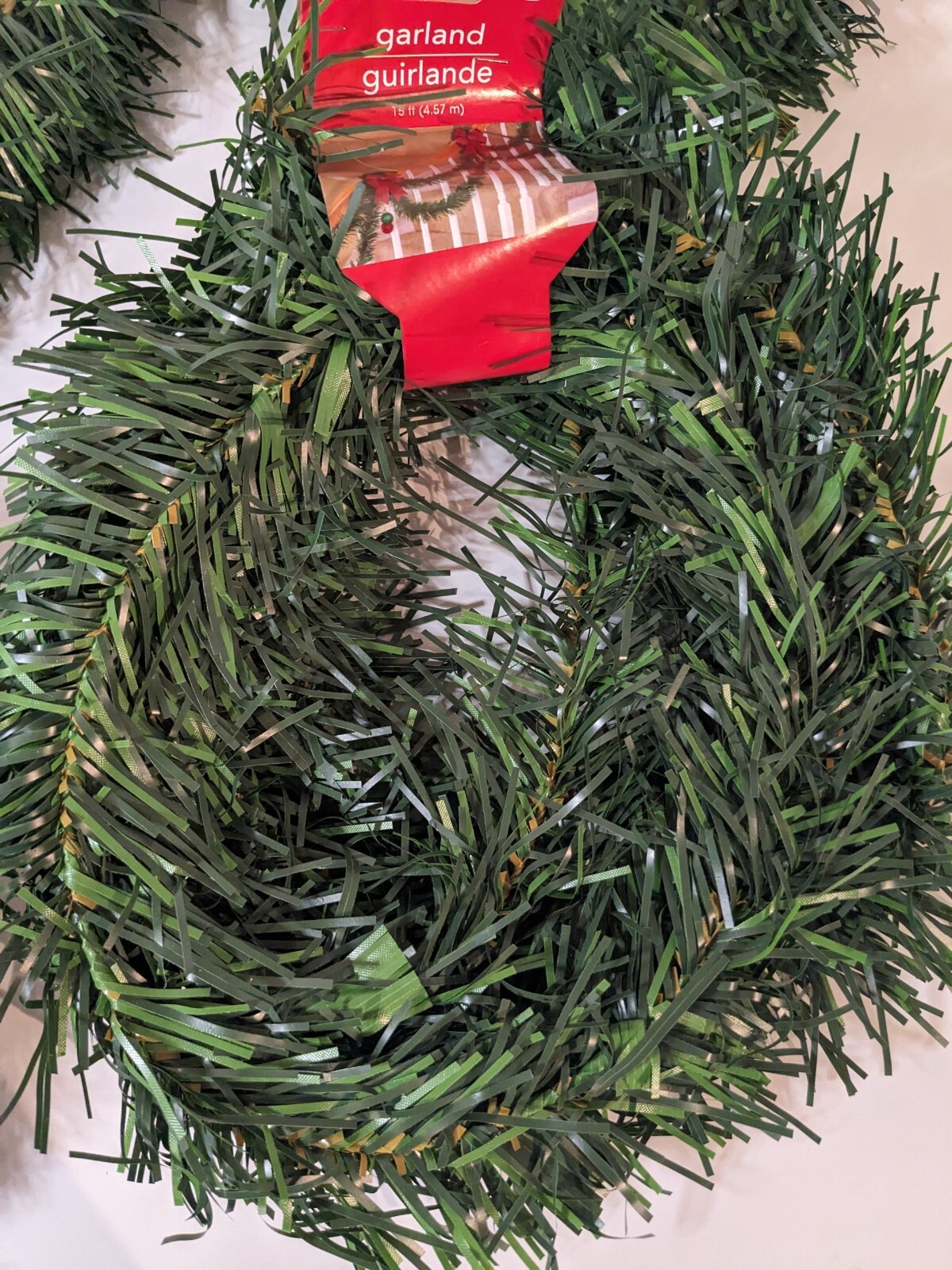 Garland Green Christmas Tree, Holiday Set of 5, 4 New in Package, 1 Loose Piece