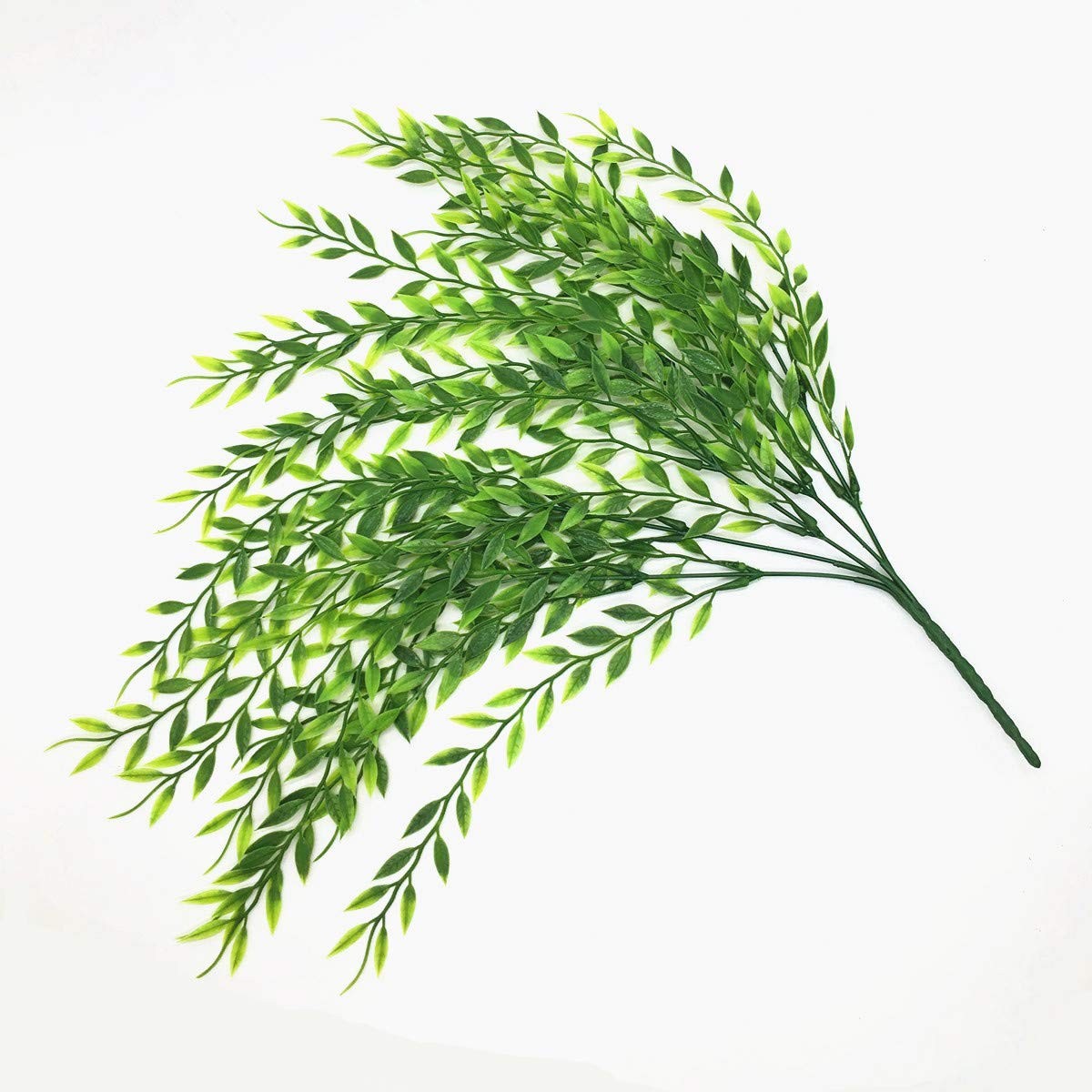 Artificial Weeping Willow, Plastic Plants Greenery Leaves Fake Hanging Vine F…