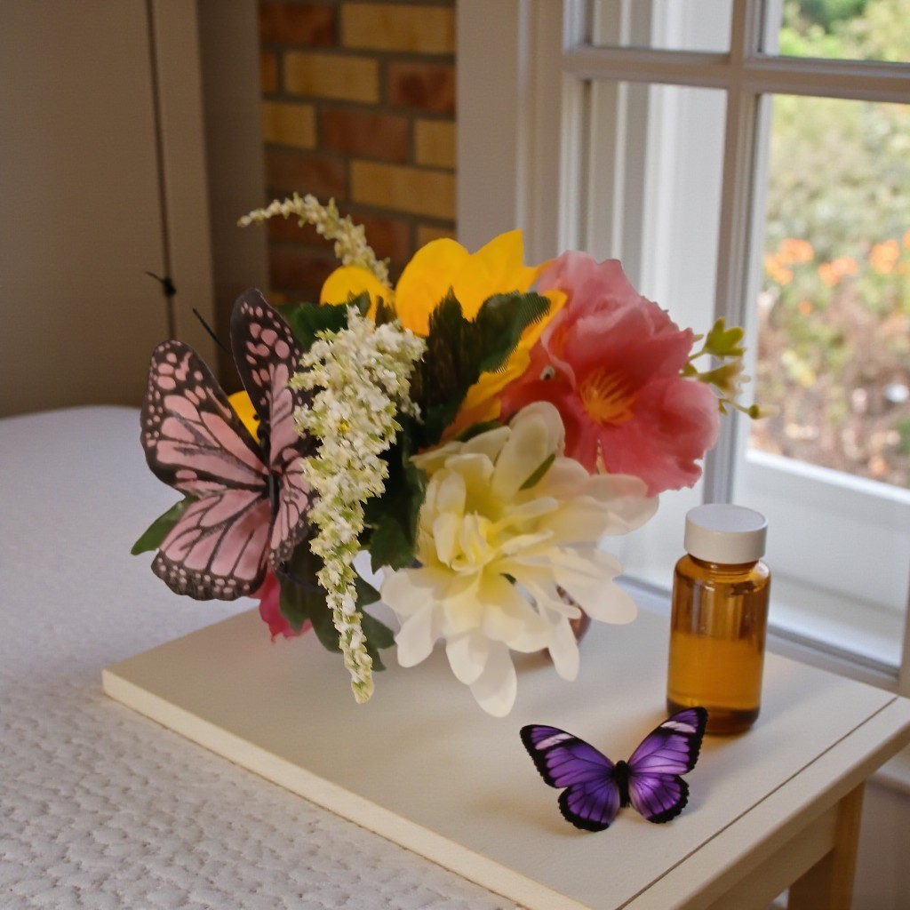 Pink Butterfly Floral Arrangement Tea Cup POP-IN Bridal Party Birthday Get Well