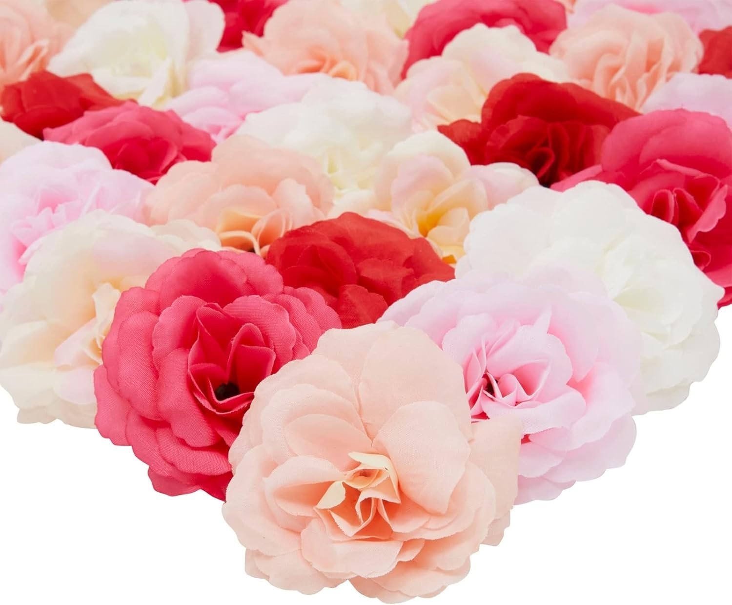 Elegant 60-Piece Silk Flower Set: Mini Heads, 6 Colors – Perfect for All Seasons