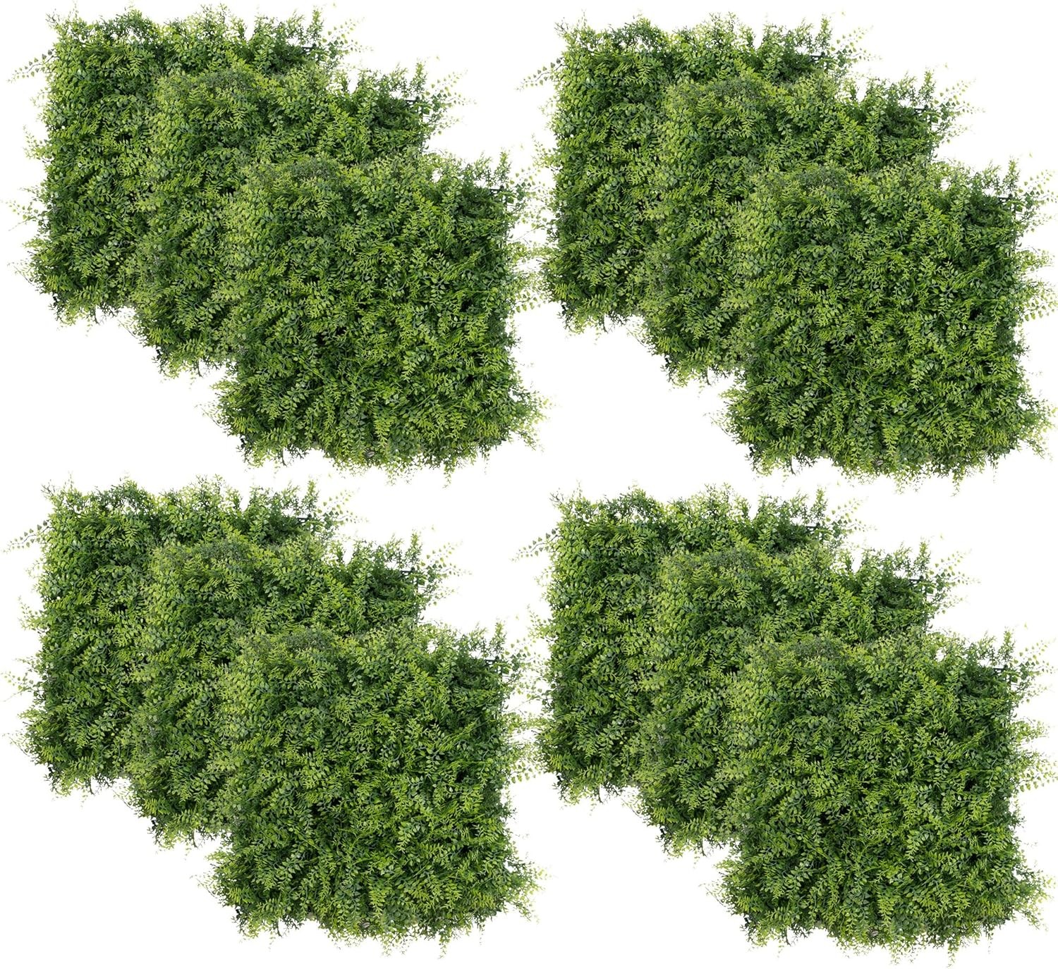 12-Pack 20″x20″ Grass Wall Panels,Thick 3.5″ Privacy Fence Screen for Home Decor
