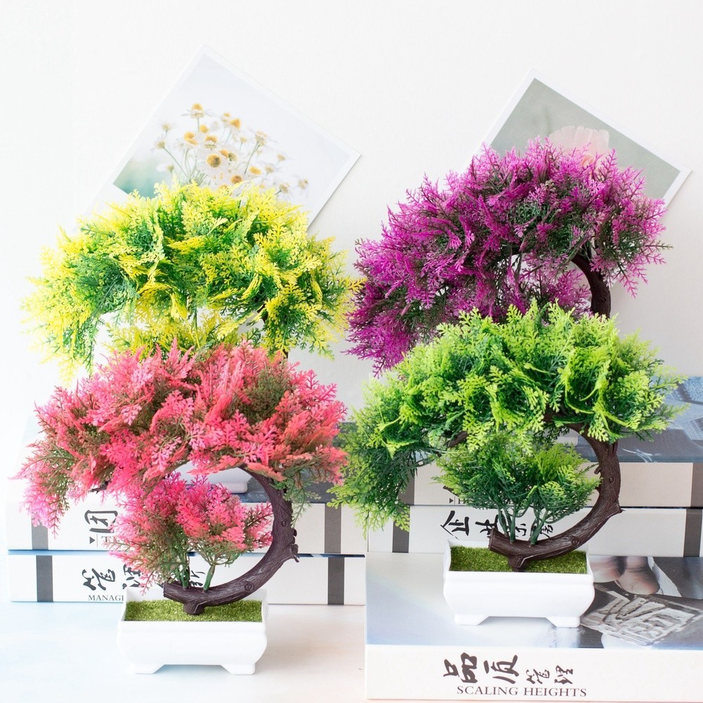 25cm Silk Persian For CRESCENT Moon Bonsai Artificial Flower for Party Decor