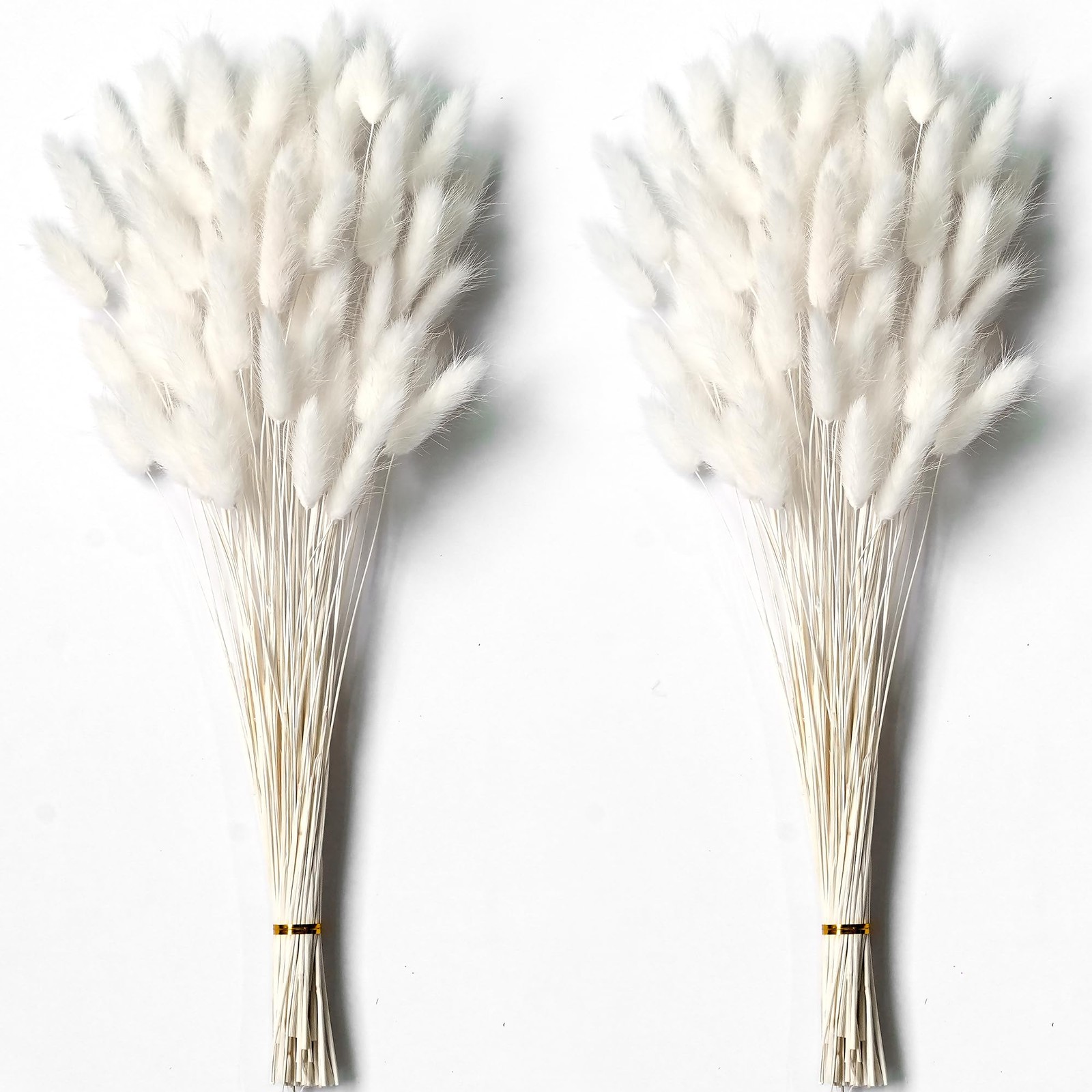 120 PCS White Dried Pampas Grass Decor, 17-inch Pompas Floral, Dry Flowers fo…