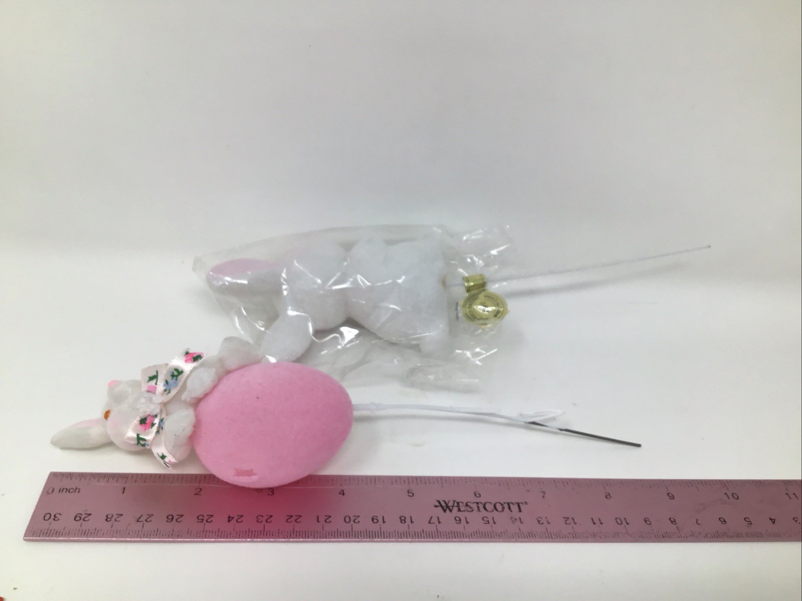 Vintage Easter Bunny Floral Picks 2 Duck Picks 6”-9” Picks Lot Of 14 Felt