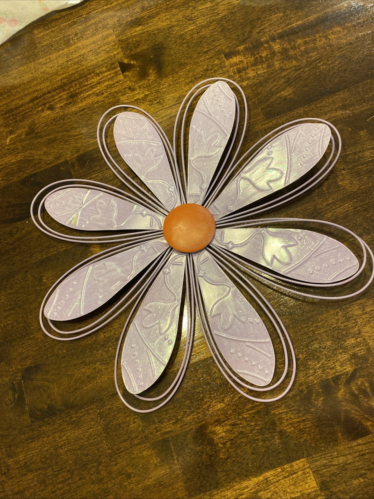 Purple Hanging Daisy Flower Decorative Piece