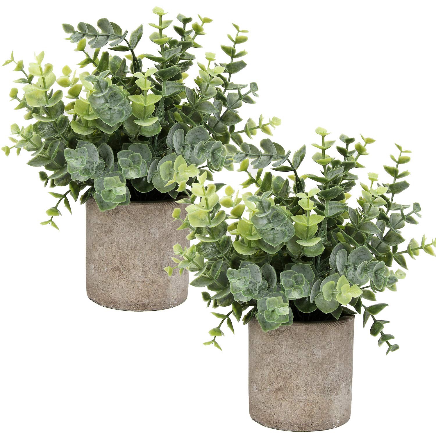 Mini Potted Plants Artificial Eucalyptus Boxwood Rosemary Faux Herbs Small Ho…