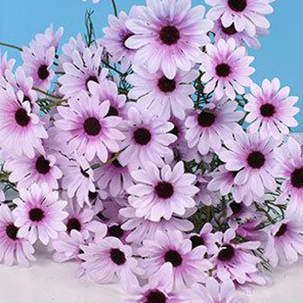 High Quality Bouquet Fake Flowers Home Coffee Plastic Shop Decor Silk Xmas