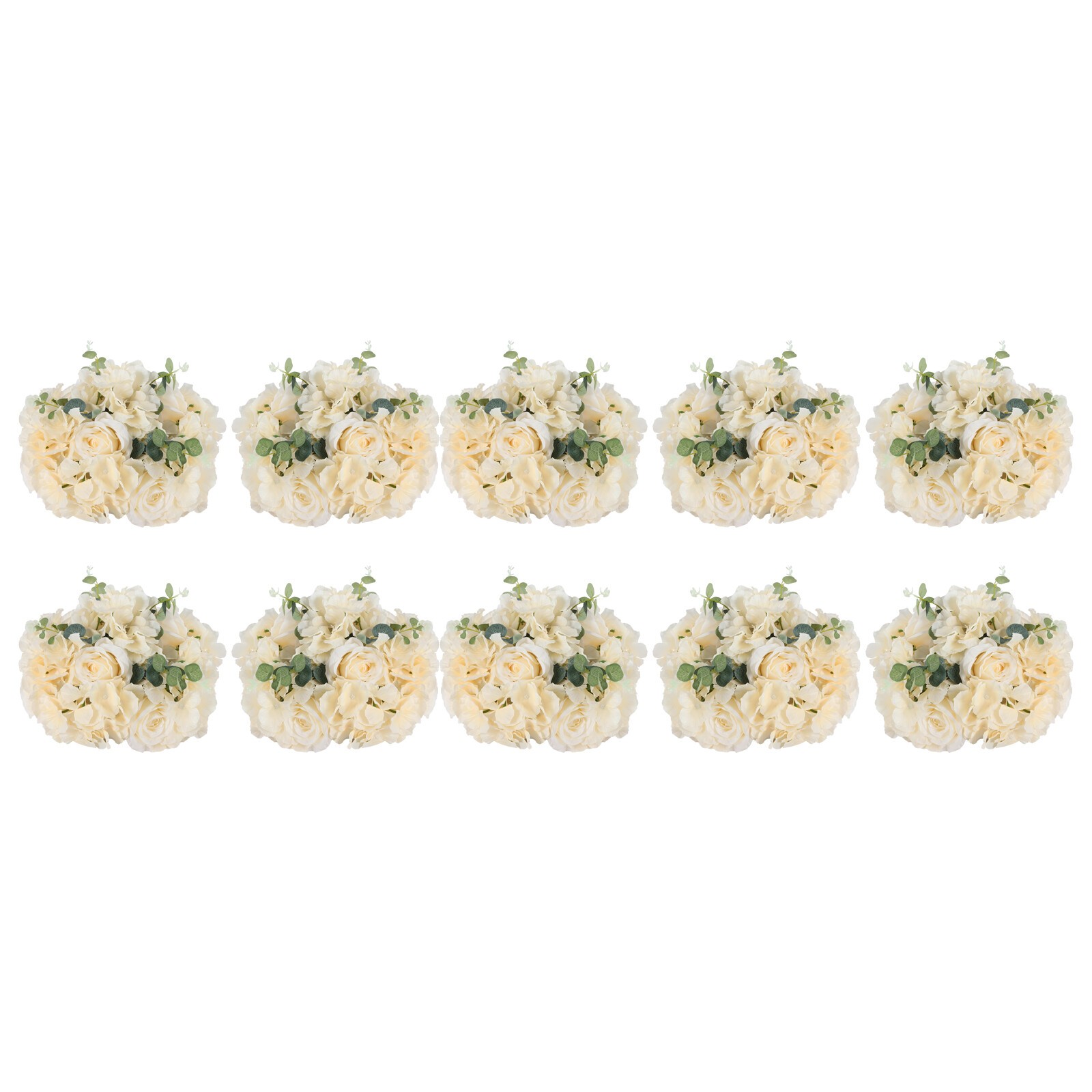 Wedding Flower Balls For Centerpieces 10Pcs Artificial Flower Ball Arrangement