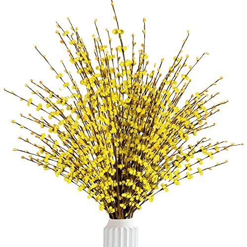10 Pcs 29.5’’ Long Artificial Jasmine Flowers Tall Fake Flower Bouquet Faux