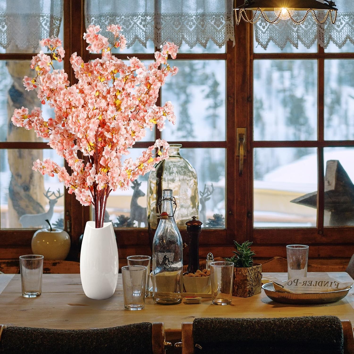 Vibrant 39-Inch Cherry Blossom Branches – Perfect for Parties & Home Decor