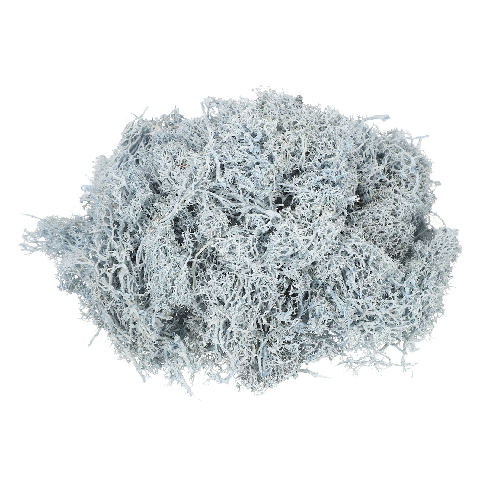 3oz Preserved Reindeer Moss, Light Blue Decorative Artificial Fake Moss