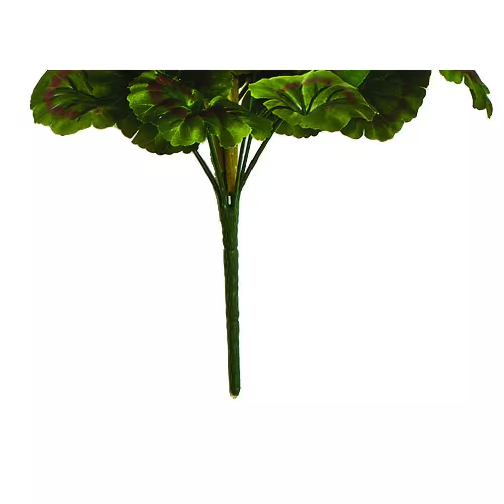 18 In. Artificial Geranium Bush with 9-Flower Heads