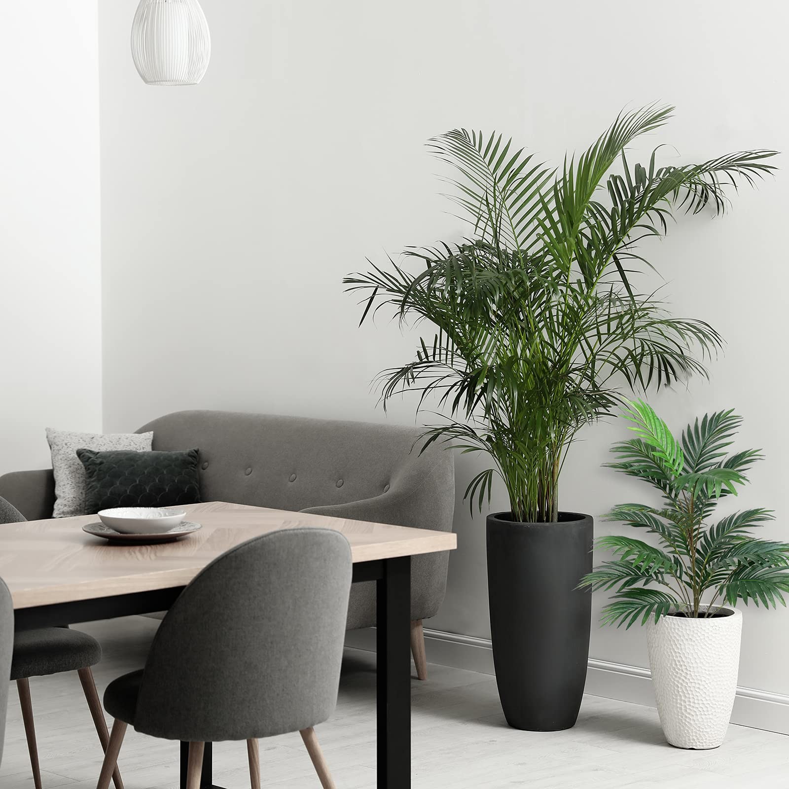 Artificial Palm Tree Plants 30″ Tall UV Resistant Tropical Areca Plant Faux Plan