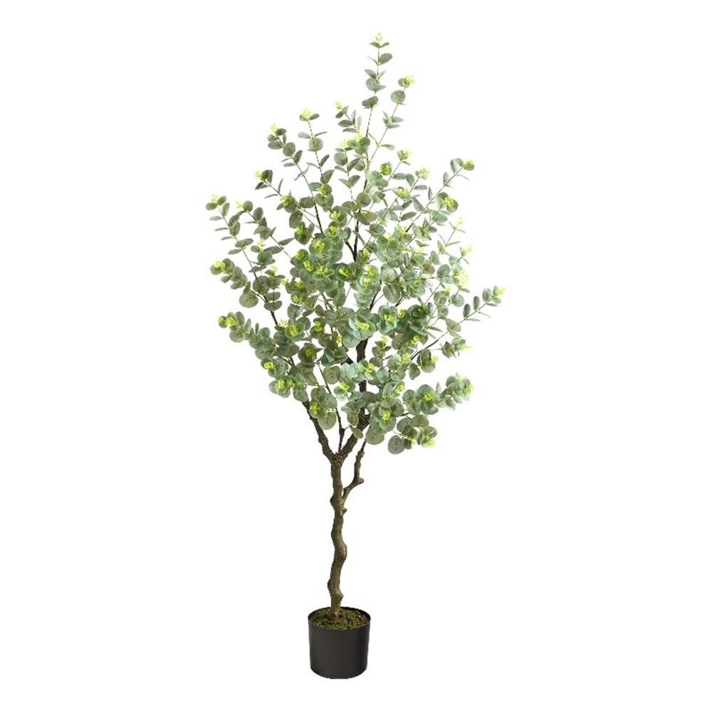 Nearly Natural 4.5ft Eucalyptus Artificial Tree in Pink
