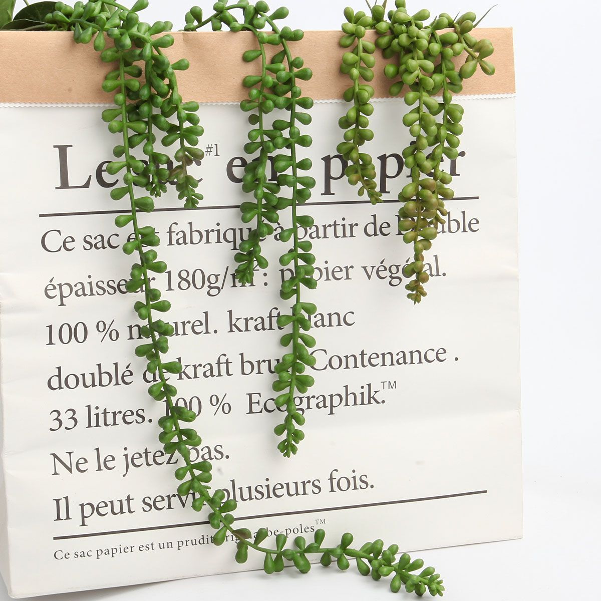 1/2Pack Artificial Hanging Plant Fake Succulent String Pearl Wedding Home Decor