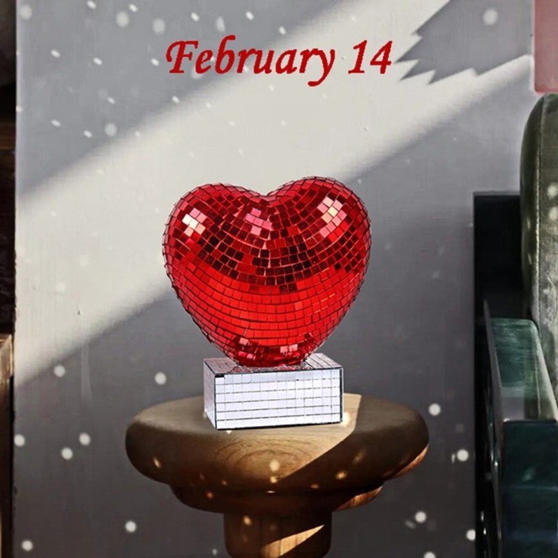 Elegant Heart Shape Glass Decoration for Romance Event Like Anniversaries Gifts