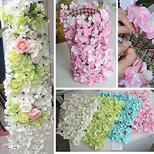 Artificial Flower Grid Panels,DIY Flowers Wall Frames,Flowers Wall Arches Bac…