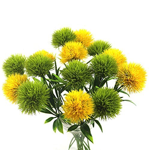 10 Pcs Dandelion Artificial Flowers Bouquet for Home and Wedding Decor