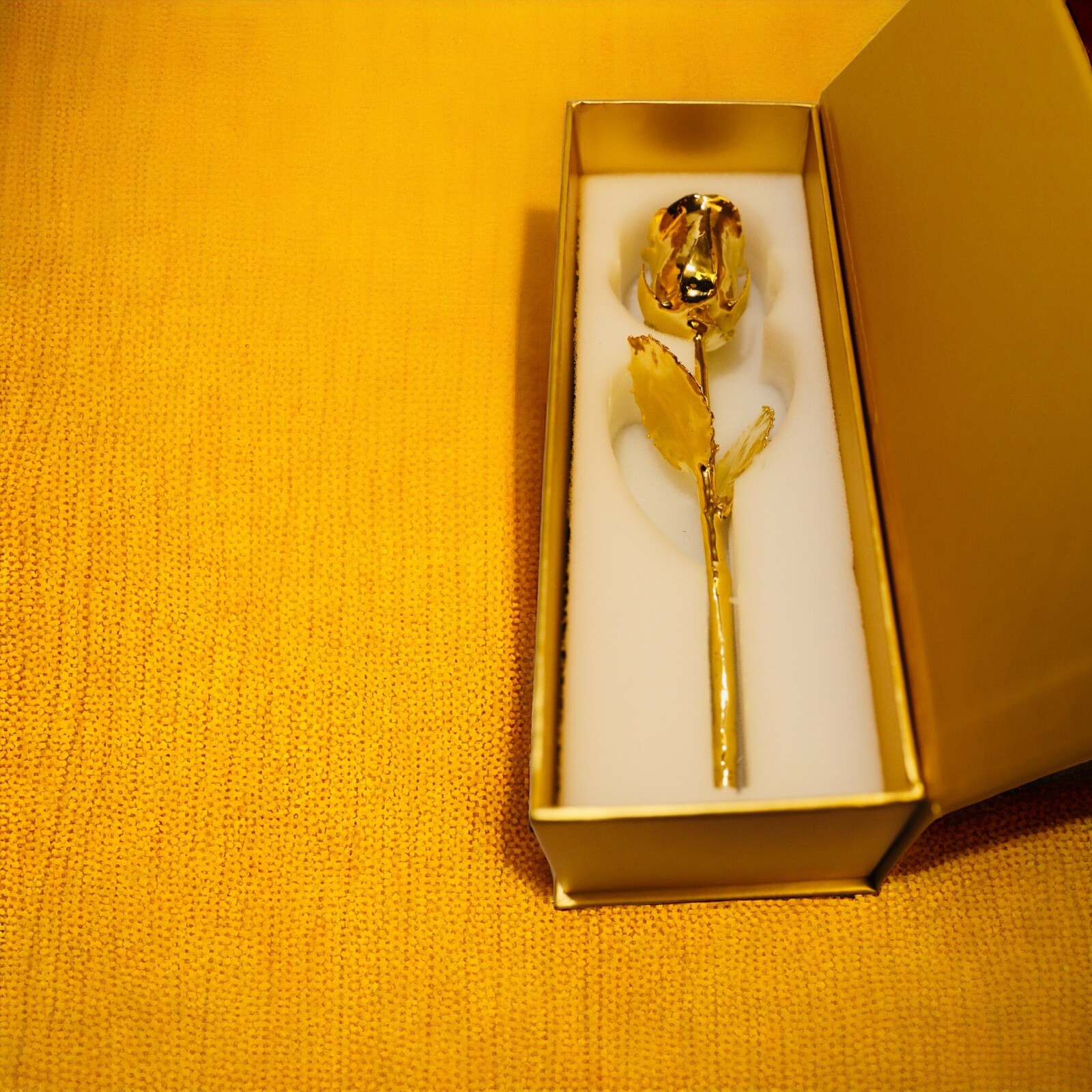 100% Natural Rose Dipped In 24K Gold, 11.5″, Wedding, Anniversary, Proposal,