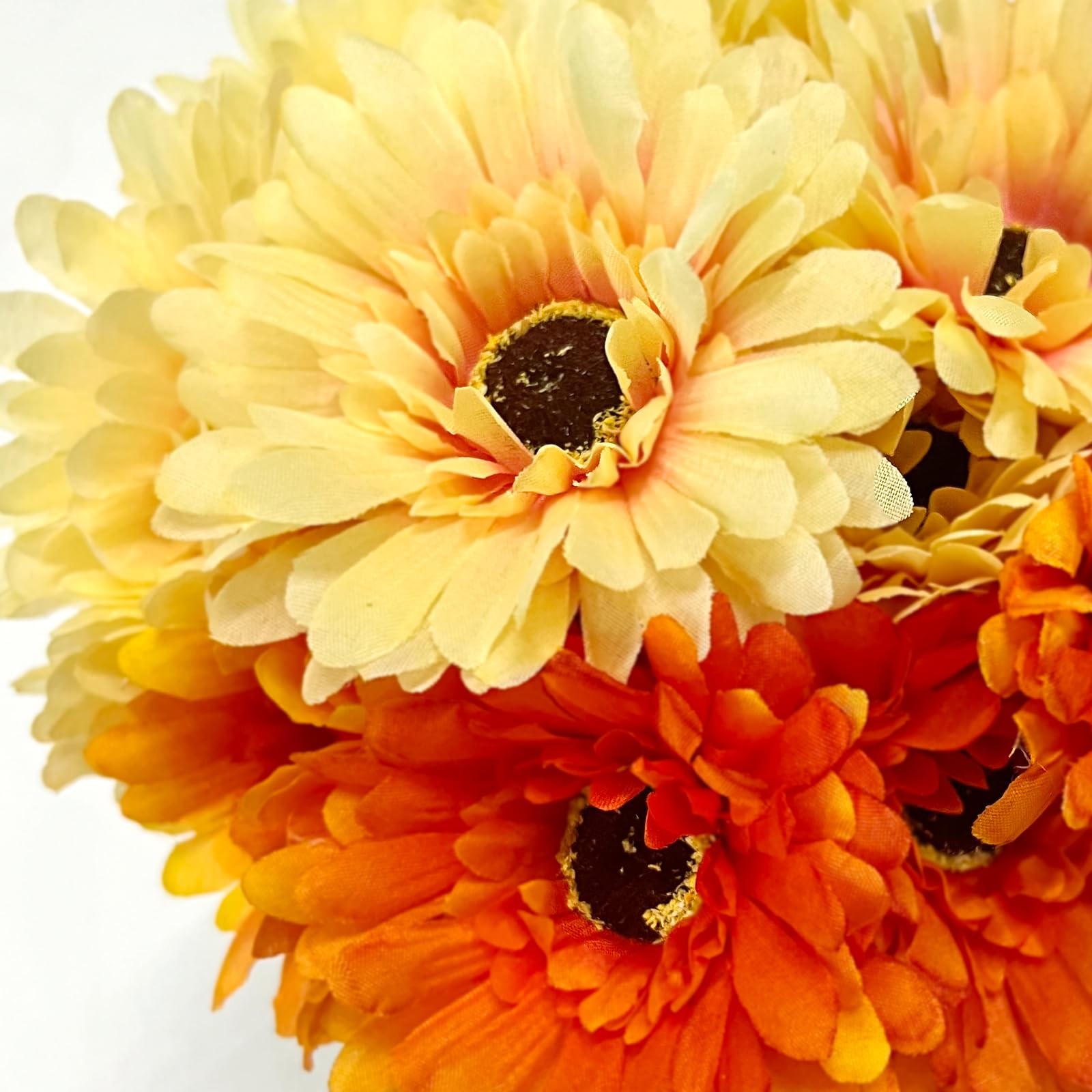 20PCS Artificial Daisies Flowers, 4 Bundles Silk Gerbera Daisies Flowers for …