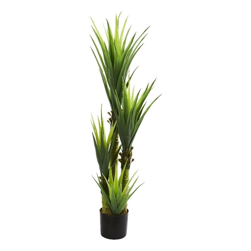 Nearly Natural 4.5ft Dracaena Plant in Green