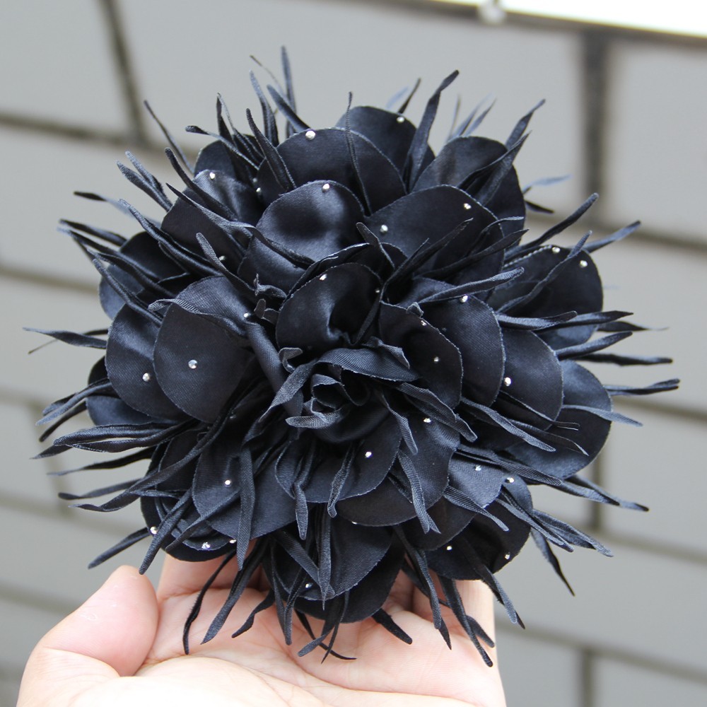 With Beard Edge 15.5CM New Women’s Flower for Brooch Tassel Beads Handmade Craft