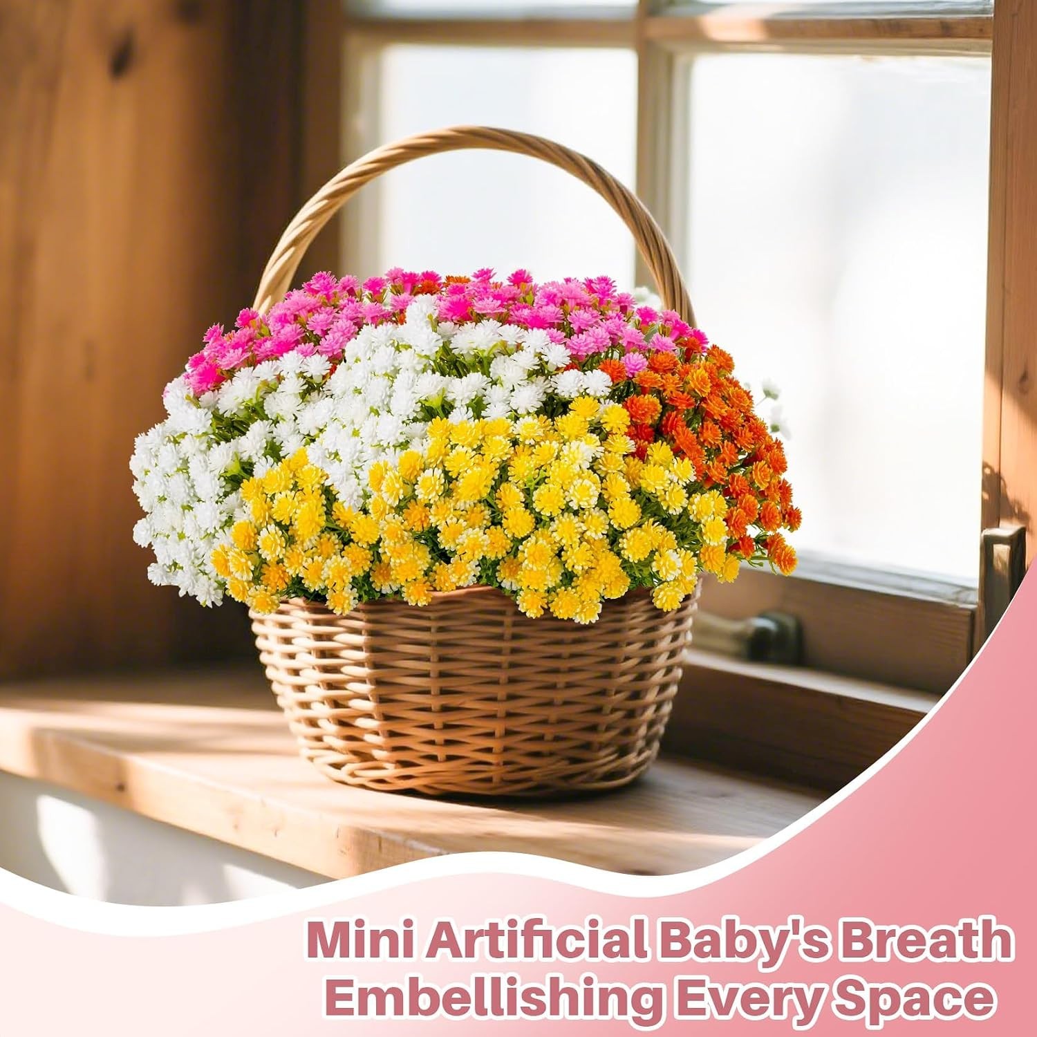 Baby Breath Flowers Artificial Bulk – 100 Mini Artificial Flowers | Mini Flower