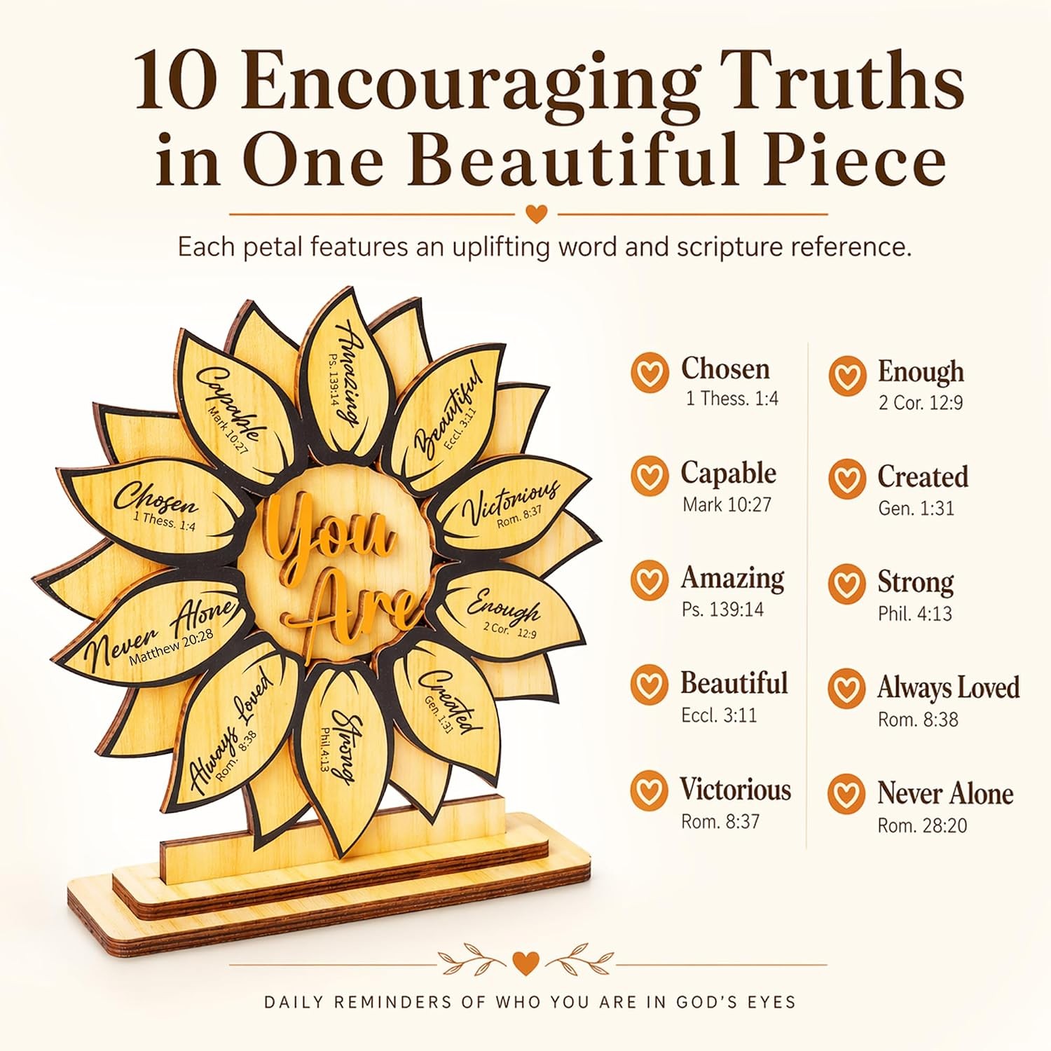 Christian Sunflower Decor Gifts For Women Religious Ornament