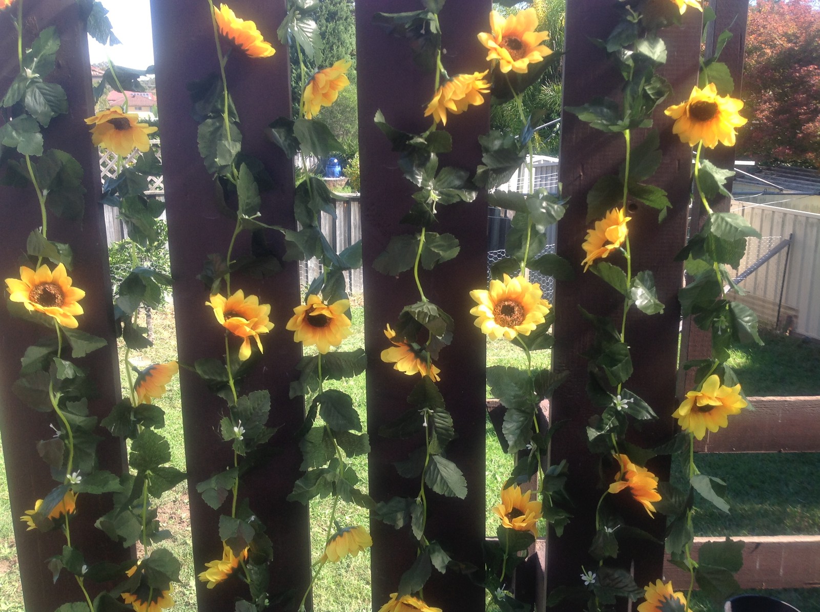5x/10x Artificial silk sunflower vine flower 240cm 8 Heads for wedding home F98