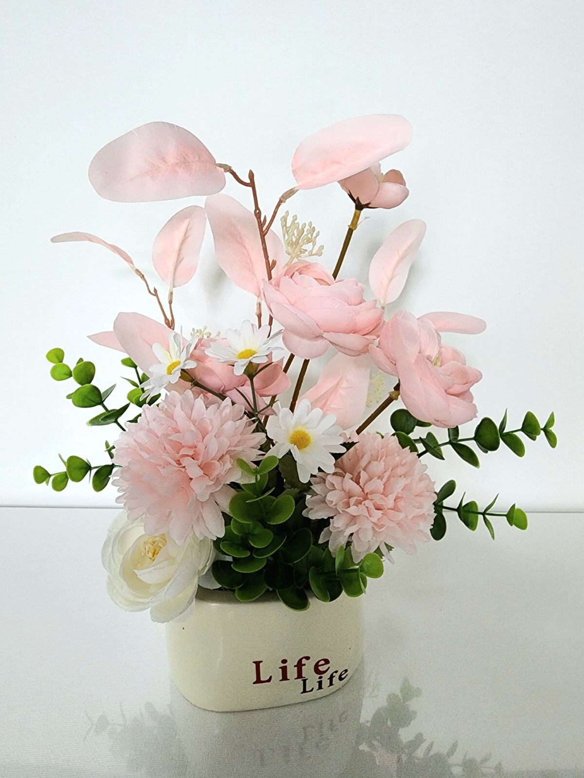 Artificial faux potted flower plants home kitchen office occasion decoration