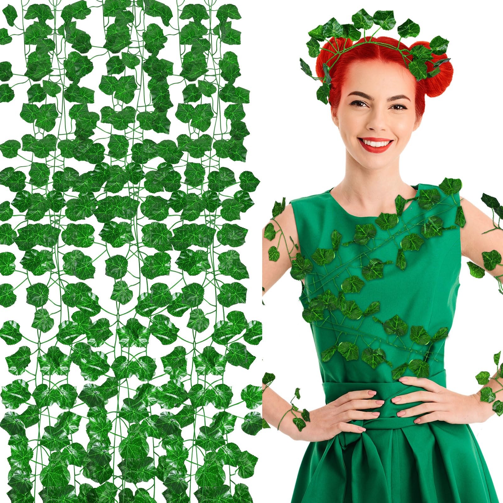 12 pcs 86.64ft Halloween Ivy Costume Fake Vines Artificial Plants Hanging for…