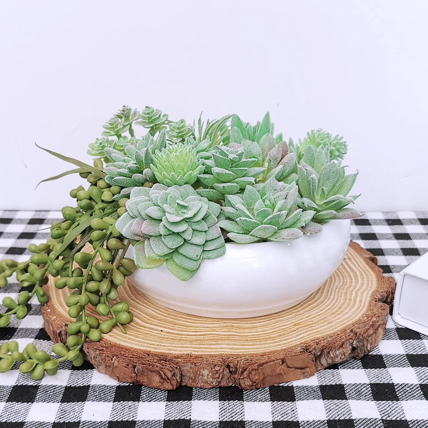 11 Pcs Mini Artificial Succulents Picks Unpotted Faux Succulent Assortment in…