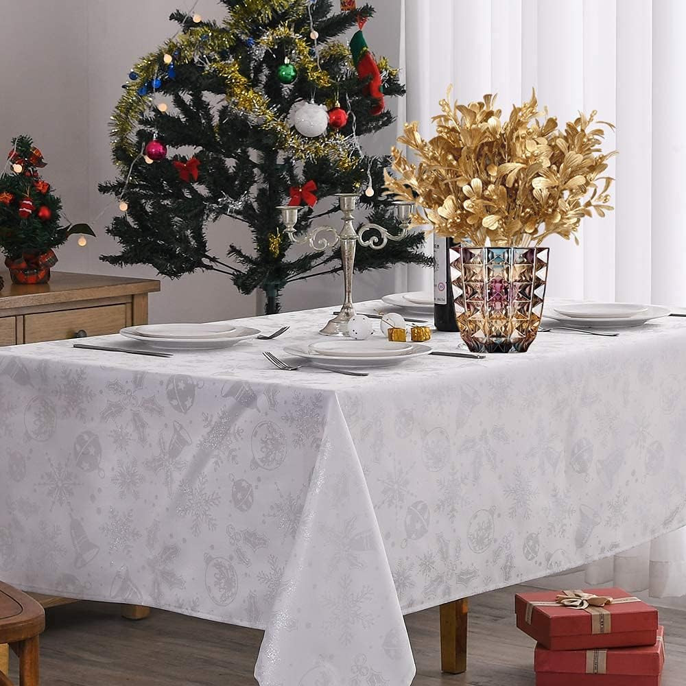 Fake Plants Christmas Decorations, Golden Artificial Flowers Plastic