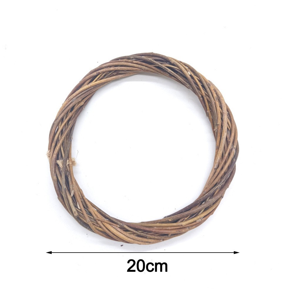 Natural Rattan Garland Base for For Diy Wreath Design Wall Door Home Decor Use
