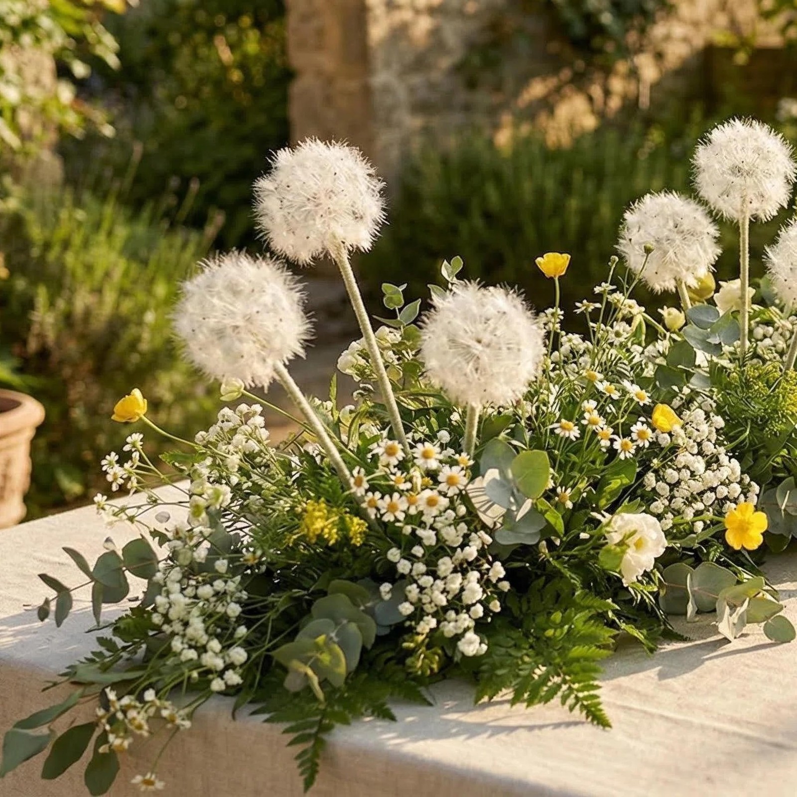 Artificial Dandelion Flowers Lovely Faux Dandelion Flowers for Home Decoratio…
