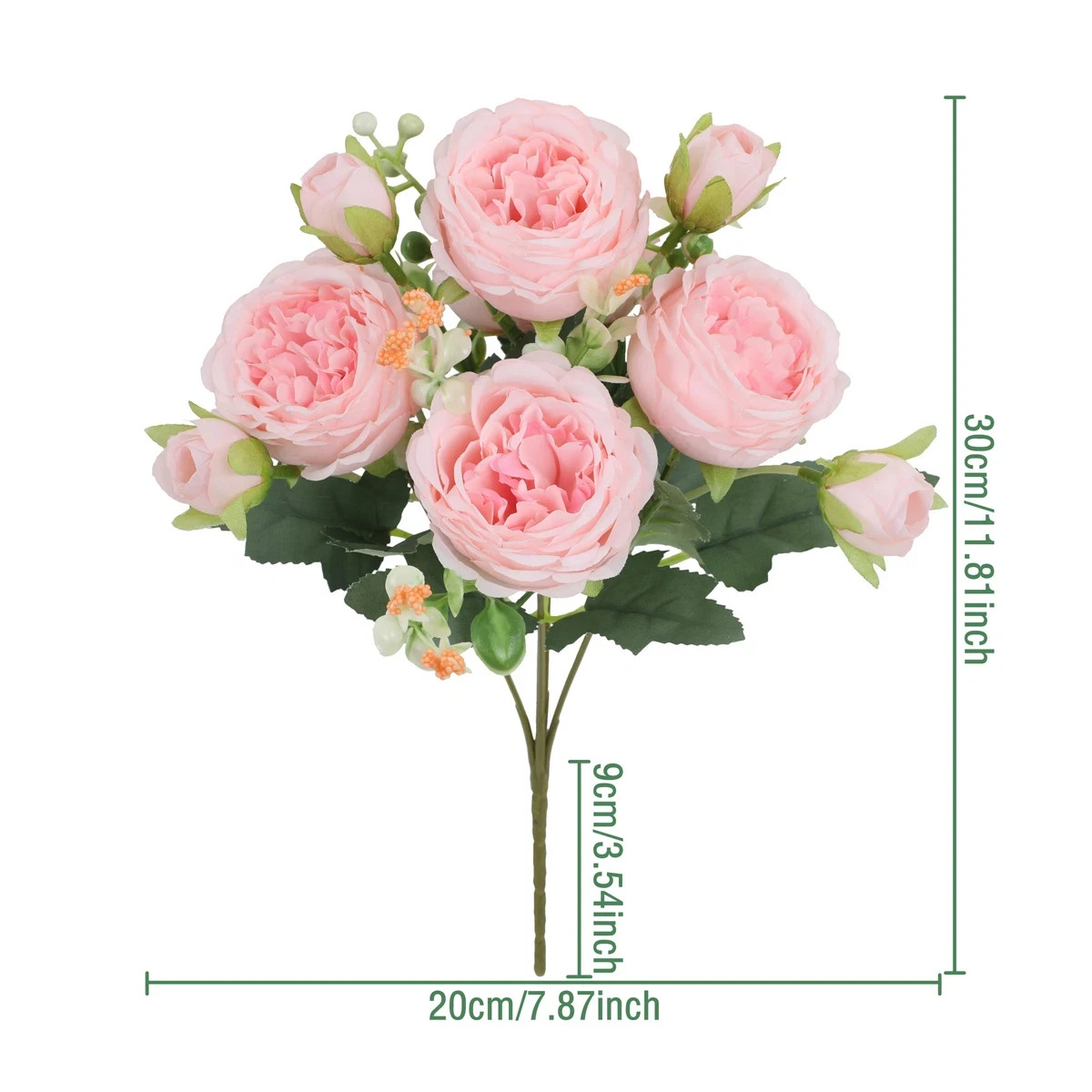 4 Bouquet Silk Peony Artificial 36 Heads Fake Flowers Home Wedding Party Decor